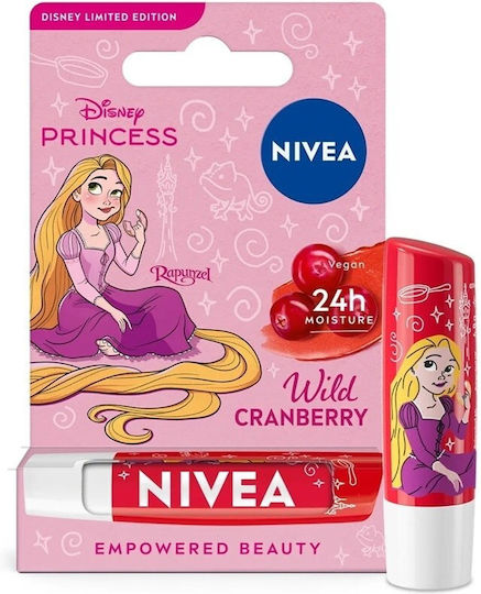 Nivea Disney Ραπουνζέλ Lip Balm Wild Cranberry 4.8gr
