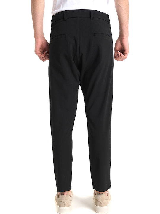 Royal Denim Perth Herrenhosen Chino in Tapered Bein Stil Schwarz