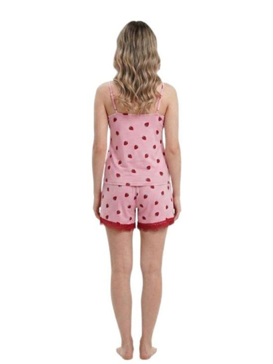 Soccus Set De Pijamale Dama De Vară Roz