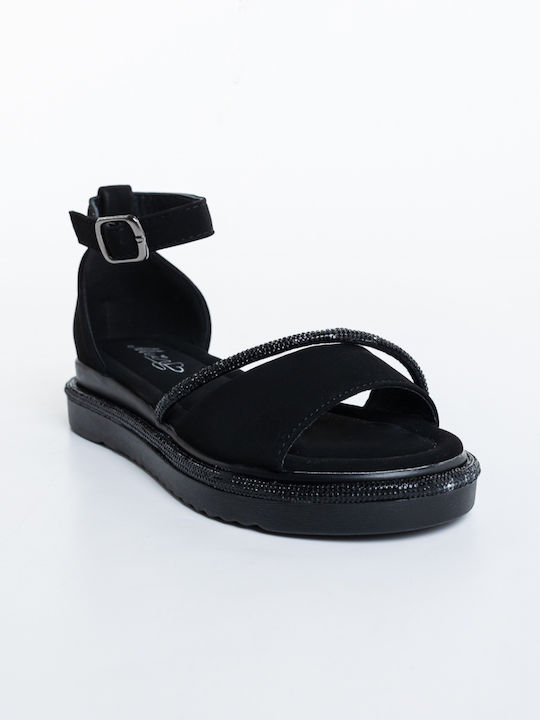 Sandale Tip Pantof Negre