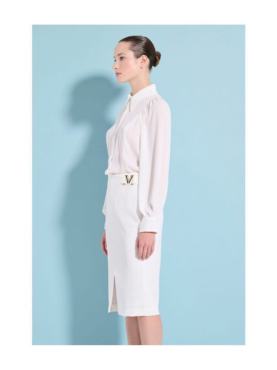 Midi Damenrock Off-White
