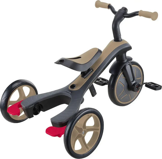 Globber Explorer Trike Μετατρεπόμενο με Χειρολαβή Γονέα 4 σε 1 για 2+ Ετών Μπεζ