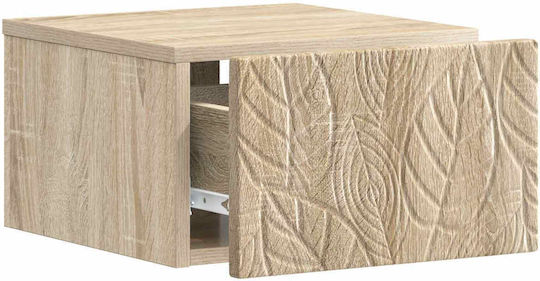 Wooden Beige Bedside Tables 2 Pieces 49x34.5x20cm