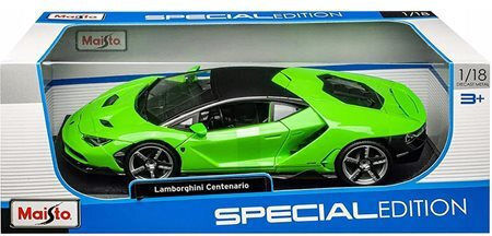 Maisto Lamborghini Lamborghini Centenario Φιγούρα Μοντελισμού Αυτοκίνητο Πράσινη σε Κλίμακα 1:18