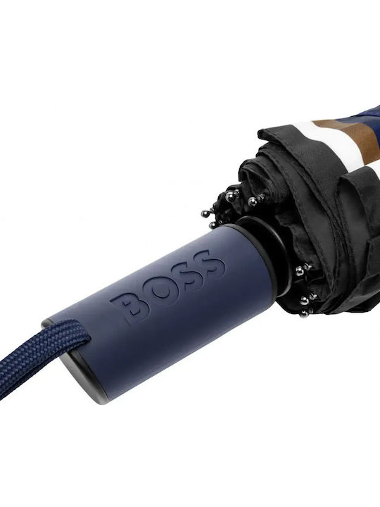 Boss Αυτόματη Ομπρέλα Βροχής Σπαστή Navy Μπλε