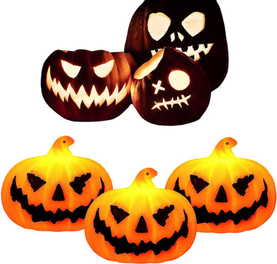 LED Dekorative Lichter Halloween Kürbis Thema Gruselige Dekoration 3 Stücke