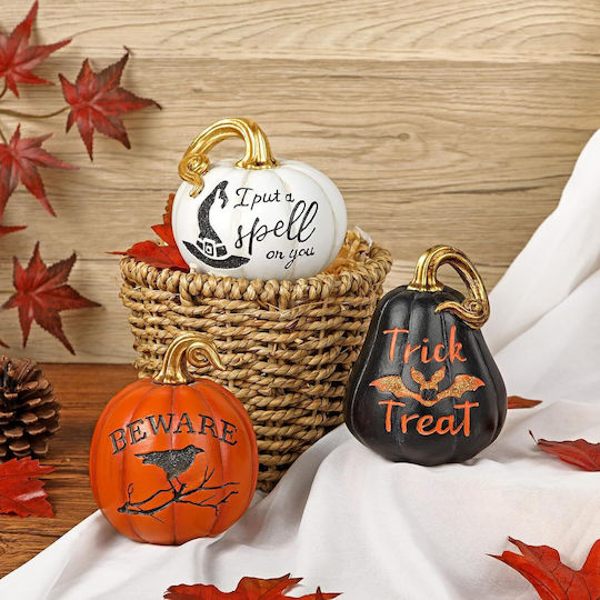 Artificial Pumpkins Set 3 Autumn Decoration Halloween Decor