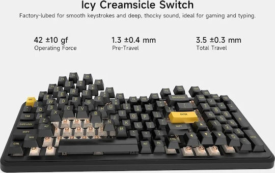 MCHOSE MC-K99 V3 Ασύρματο Gaming Πληκτρολόγιο 98% με RGB φωτισμό (Αγγλικό US)
