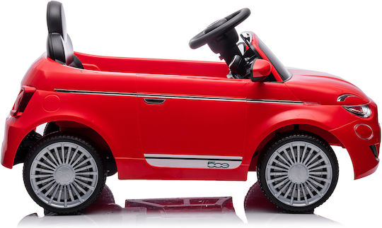 Fiat 500 Μονοθέσιο με Τηλεκοντρόλ 12 Volt Κόκκινο
