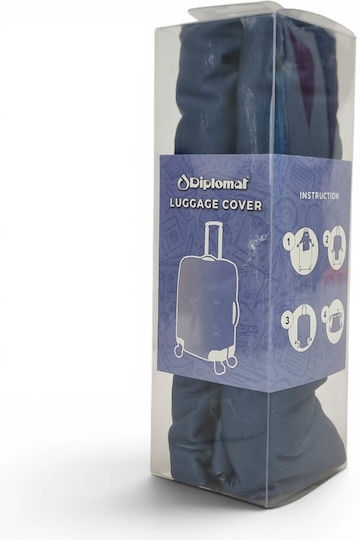 Diplomat Luggage Cover Blue Medium 55-64cm
