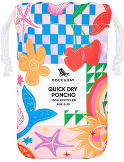 Dock + Bay Παιδικό Πόντσο Quickdry Good Vibes Club Microfiber 6-10 Ετών