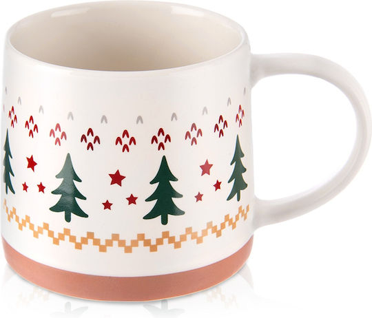 Orion Christmas Mug Porcelain White L13xW9.5xD8.5cm.