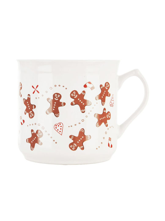 Orion Christmas Mug Ceramic White D11.5cm.