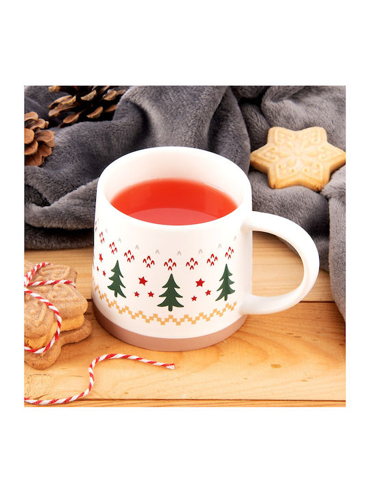 Orion Christmas Mug Porcelain White L13xW9.5xD8.5cm.
