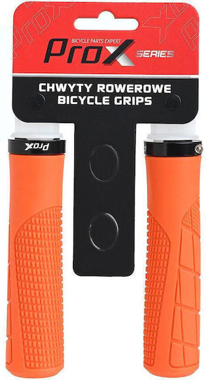 Pro-X Fahrradlenkergriffe GP-34 130mm Drehgriff Fahrradlenker Griffe Orange