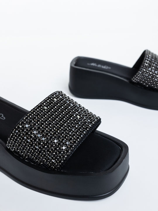 Women's Platforms Summer Style Black Slippers