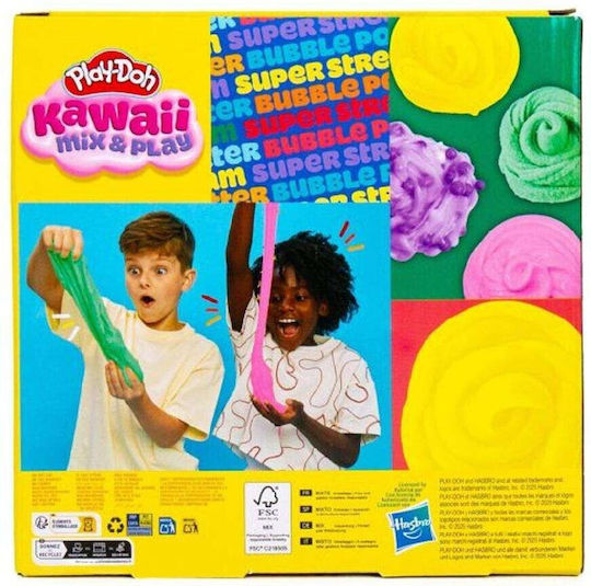 Hasbro Play-Doh 4 Теста за Моделиране Пластелини Kawaii Mix & Play за 3+ Години