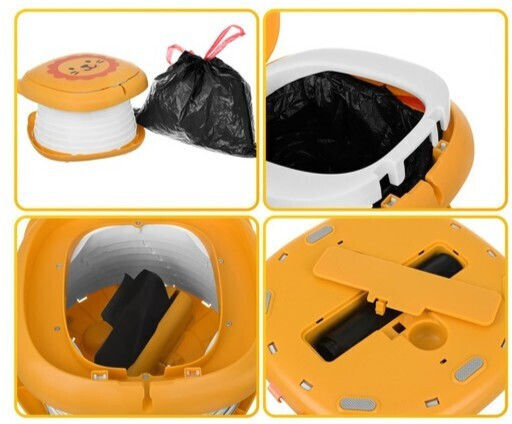 Tragbares Töpfchen Orange bis 50kg