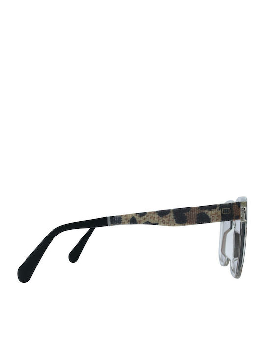 OJO Sunglasses Unisex Γυαλιά Ηλίου με Καφέ Ξύλινο Σκελετό και Καφέ Φακό 18OPL72055