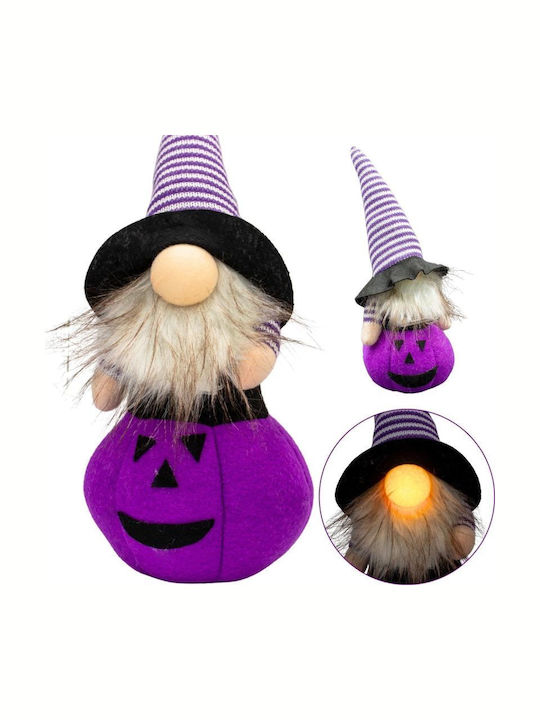 Home&Styling Collection Weihnachtsfigur Auf Kürbis 35cm LED Halloween Lila