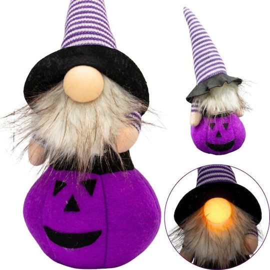 Home Styling Collection Коледна Декорация Декоративна Фигура На Тиква 35см LED Хелоуин Лилава