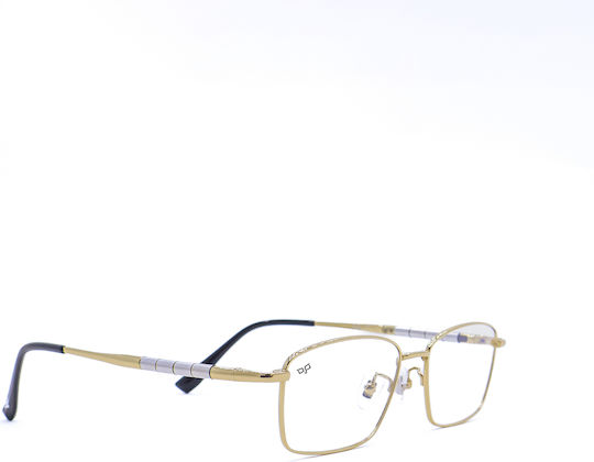 Square Optical Gold Titanium
