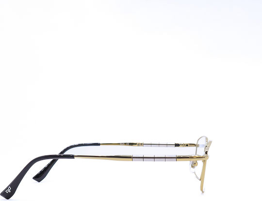 Square Optical Gold Titanium