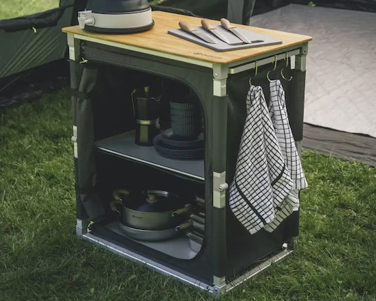 Outwell Padres Metallic Camping Table Foldable 75x49x82cm Gray