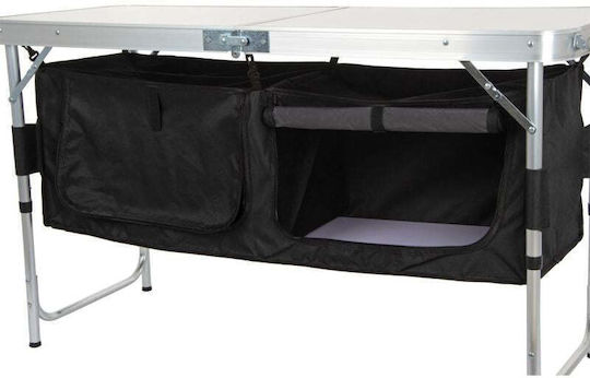 Royokamp Masă Pliabilă Din Aluminiu Pentru Mobilier De Camping 33x30x36cm Neagră