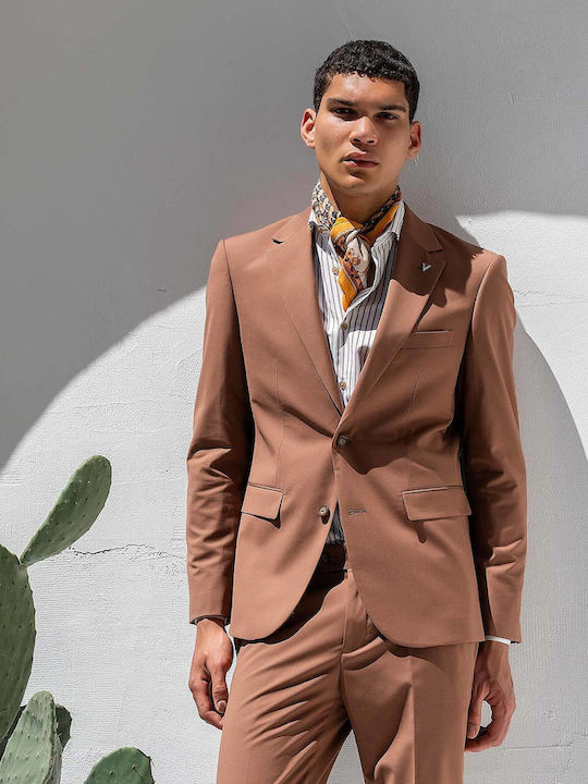 Men's Suit with Slim Fit Dolce Brown