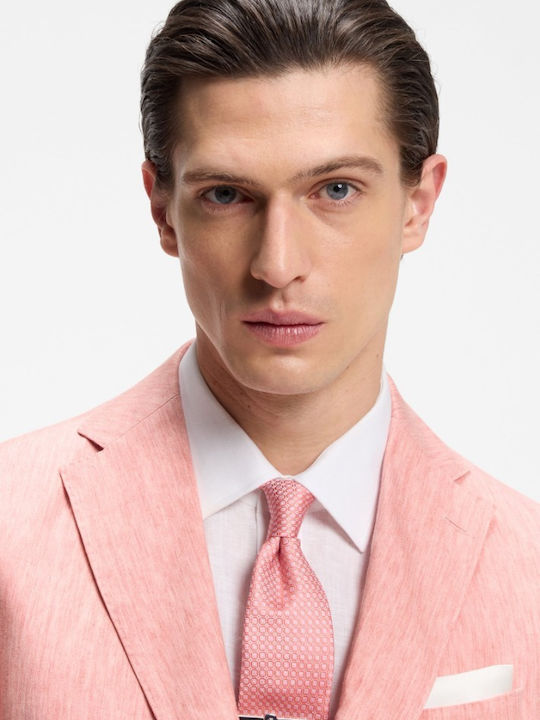 Summer Men’s Suit Jacket Pink