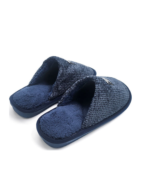 Herren Hausschuhe Blau