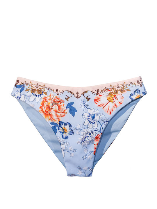 Set Bikini Floral Γαλάζιο