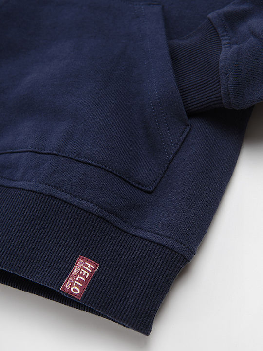 Kinder-Sweatshirt mit Kapuze Blau