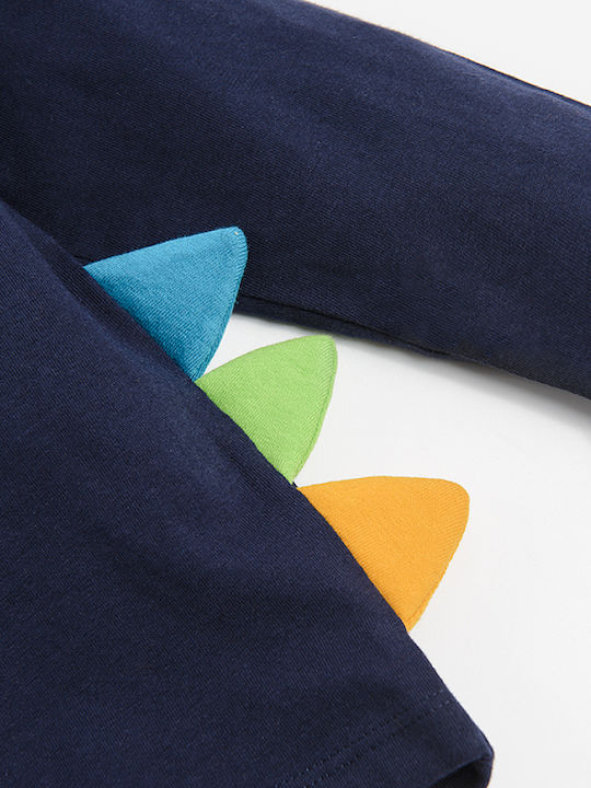 Kids Sweatshirt with Blue Hood