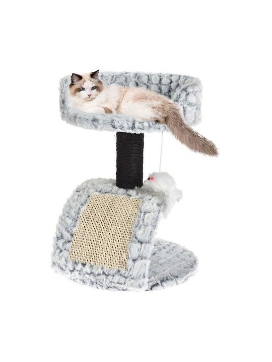 Котешко драскало Дървета за котки Сив 2 нива 30x30x40см.