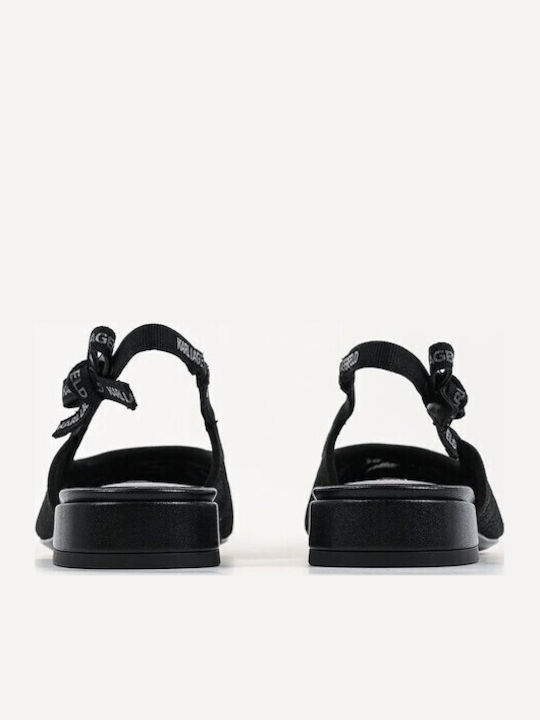 Kerrie Damen Ballerinas Slingback in Schwarz Farbe