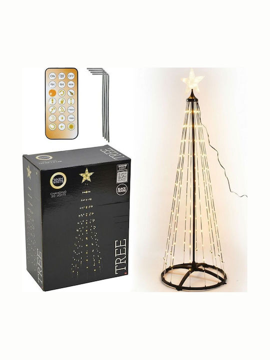 Φωτιζόμενο Δέντρο 300cm Λευκό Θερμό 550led Αστέρι 10led Διάμετρο 90cm Ip44