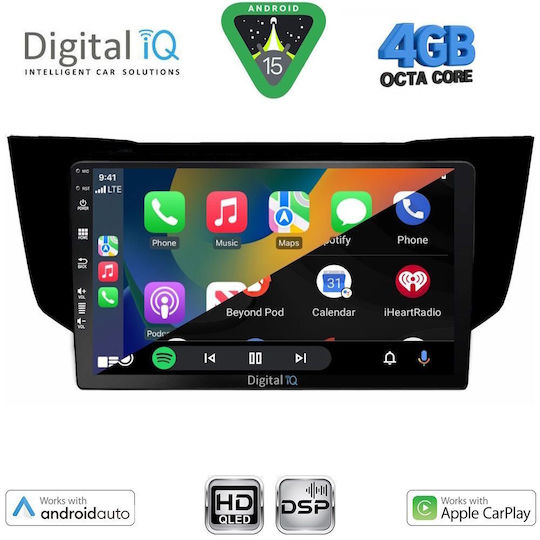 Digital IQ Ηχοσύστημα Αυτοκινήτου για Lexus RX300 2003-2008 (Bluetooth/USB/WiFi/GPS/Apple-Carplay/Android-Auto) με Οθόνη Αφής 9"
