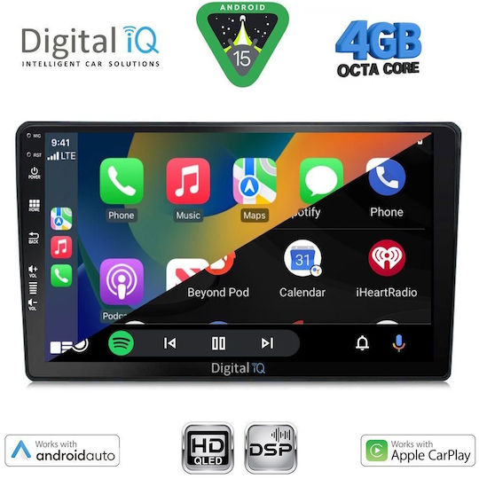 Digital IQ Ηχοσύστημα Αυτοκινήτου για Mazda 2 2002-2007 (Bluetooth/USB/WiFi/GPS/Apple-Carplay/Android-Auto) με Οθόνη Αφής 9"