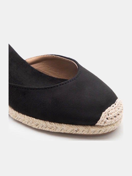Summer Women's Platforms In Espadrille Style Black