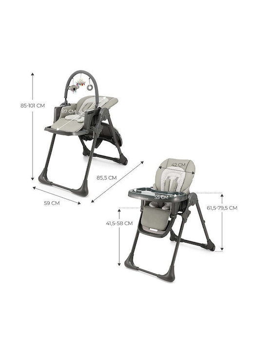 Kinderkraft Tummie Scaun de Masă Gri