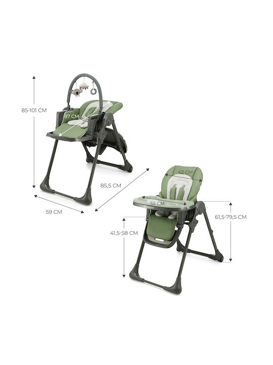Kinderkraft Tummie Καρεκλάκι Φαγητού Πράσινο
