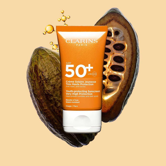 Clarins SPF50SPF50+ Αδιάβροχο Βρεφικό Αντηλιακό Γαλάκτωμα για Πρόσωπο 50ml