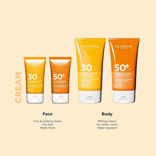 Clarins SPF50SPF50+ Αδιάβροχο Βρεφικό Αντηλιακό Γαλάκτωμα για Πρόσωπο 50ml