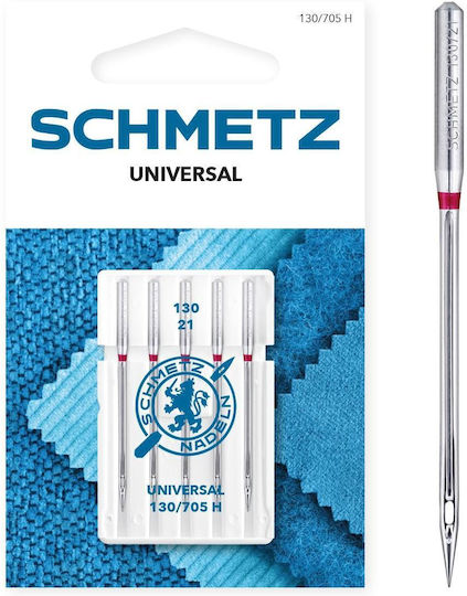 Set de Ace Universale Schmetz pentru Mașină de Cusut 5 Bucăți Mărimea 75 Sistem 130/705 H