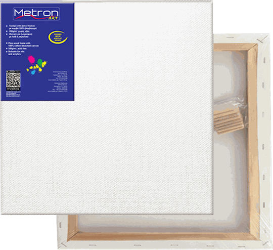 Metron Art Τελαρο Μουσαμας Απλο Βαμβακερο 24x30cm 068436