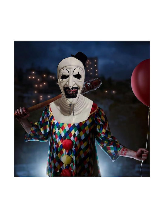 Scary Latex Mask Terrifier Clown Costume Halloween Realistic
