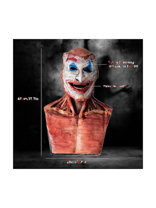 Halloween Mask Scary Horror Clown Double-layer Magnetic Latex