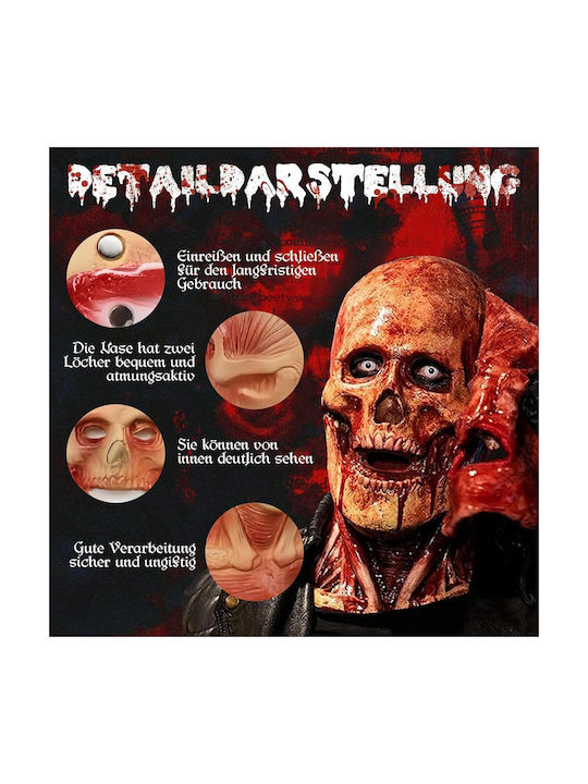 Halloween Mask Scary Horror Clown Double-layer Magnetic Latex